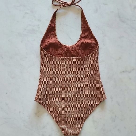 LISA MARIE FERNANDEZ Amber Maillot Swimsuit, Size 10, Rose Gold, NWT - Picture 8 of 16